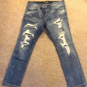 Men’s Express Boot Cut ripped jeans